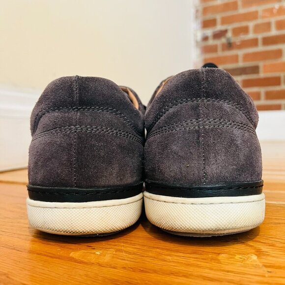 Allen Edmonds Mens Porter Derby Sneaker Size 11 D Grey Suede Lace Up Shoe - Picture 11 of 16